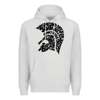 Dove Grey trojan artist Premium Hoodie - linhVisuals