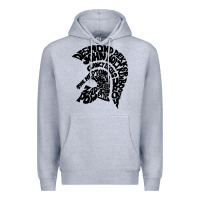 Heather Grey trojan artist Premium Hoodie - linhVisuals