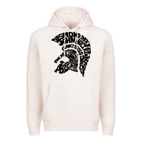 Pale Pink trojan artist Premium Hoodie - linhVisuals