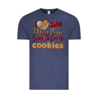 Vintage Denim i love you more than santa loves cookies Vintage Tee - LillyAllenDesigns