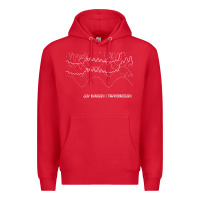 Red joy division transmission fanart tribute design Premium Hoodie - linhVisuals