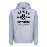 Heather Grey xavier institute Premium Hoodie - linhVisuals
