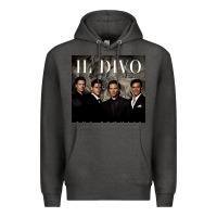 Charcoal Heather il divo album art Premium Hoodie - linhVisuals