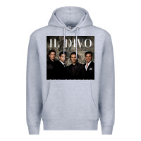 Heather Grey il divo album art Premium Hoodie - linhVisuals