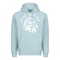Blue Mist Raise Hell Eat white Premium Hoodie - linhVisuals