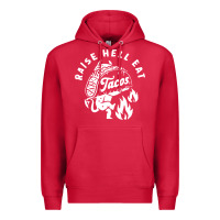 Cardinal Raise Hell Eat white Premium Hoodie - linhVisuals