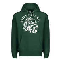 Sports Green Raise Hell Eat white Premium Hoodie - linhVisuals