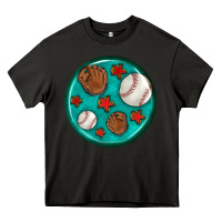 Asphalt baseball with sunflower round earrings Heavy Core Tee - BundleAndBundleShop