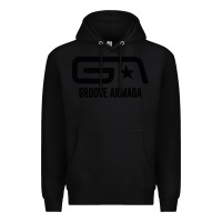Black GROOVE ARMADA Premium Hoodie - linhVisuals