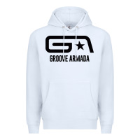 White GROOVE ARMADA Premium Hoodie - linhVisuals