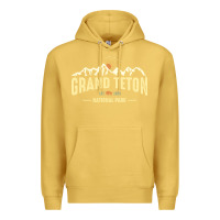Antique Gold grand teton national park est 1929 vinage wyoming mountains graphic Premium Hoodie - linhVisuals