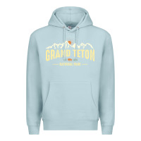 Blue Mist grand teton national park est 1929 vinage wyoming mountains graphic Premium Hoodie - linhVisuals