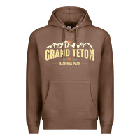 Chestnut grand teton national park est 1929 vinage wyoming mountains graphic Premium Hoodie - linhVisuals