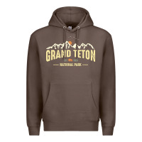 Grand Teton National Park Est 1929 Vinage Wyoming Mountains Graphic Premium Hoodie | Teevron
