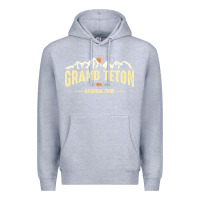 Heather Grey grand teton national park est 1929 vinage wyoming mountains graphic Premium Hoodie - linhVisuals