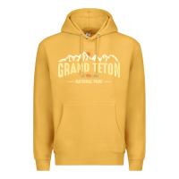 Mustard grand teton national park est 1929 vinage wyoming mountains graphic Premium Hoodie - linhVisuals