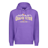 Purple grand teton national park est 1929 vinage wyoming mountains graphic Premium Hoodie - linhVisuals