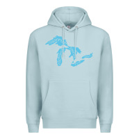 Blue Mist great lakes of michigan Premium Hoodie - linhVisuals