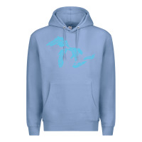 Colony Blue great lakes of michigan Premium Hoodie - linhVisuals