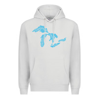 Dove Grey great lakes of michigan Premium Hoodie - linhVisuals