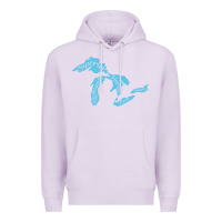 Lilac great lakes of michigan Premium Hoodie - linhVisuals