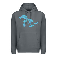 Rock great lakes of michigan Premium Hoodie - linhVisuals