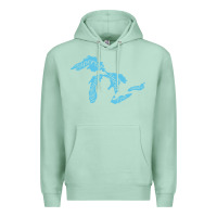 Seafoam great lakes of michigan Premium Hoodie - linhVisuals