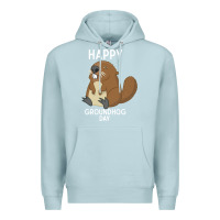 Blue Mist happy groundhog day respect the shadow funny spring prediction holiday Premium Hoodie - linhVisuals