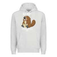 Dove Grey happy groundhog day respect the shadow funny spring prediction holiday Premium Hoodie - linhVisuals