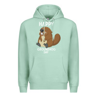 Seafoam happy groundhog day respect the shadow funny spring prediction holiday Premium Hoodie - linhVisuals