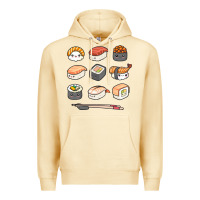Pina Colada happy sushi kawaii anime japanese food lover funny illustration gift Premium Hoodie - linhVisuals