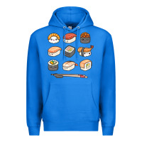 True Royal happy sushi kawaii anime japanese food lover funny illustration gift Premium Hoodie - linhVisuals