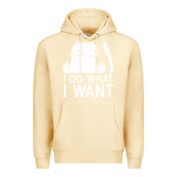 Pina Colada i do what i want cat giving a finger funny middle finger rude graphic Premium Hoodie - linhVisuals