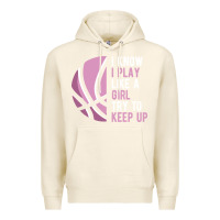 Tofu i know i play basketball like a girl try to keep up funny gift for gir Premium Hoodie - linhVisuals