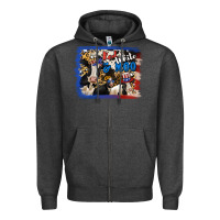 Charcoal Heather Red White Moo Heifers Zipper Hoodie - RanaPortraitStore