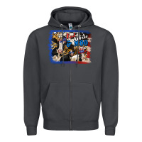Smoke Red White Moo Heifers Zipper Hoodie - RanaPortraitStore