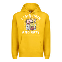 Lemon i love math and cats mountain heart mathematics lover gifts cute and f Premium Hoodie - linhVisuals