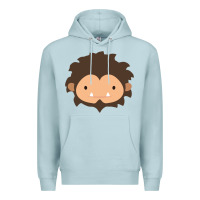 Blue Mist Sneaky Sasquatch Big Head Premium Hoodie - linhVisuals
