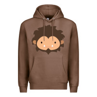 Chestnut Sneaky Sasquatch Big Head Premium Hoodie - linhVisuals