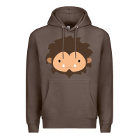 Coffee Sneaky Sasquatch Big Head Premium Hoodie - linhVisuals