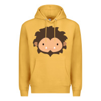Mustard Sneaky Sasquatch Big Head Premium Hoodie - linhVisuals