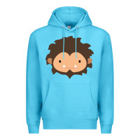 Ocean Blue Sneaky Sasquatch Big Head Premium Hoodie - linhVisuals