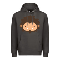 Smoke Sneaky Sasquatch Big Head Premium Hoodie - linhVisuals