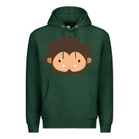 Sports Green Sneaky Sasquatch Big Head Premium Hoodie - linhVisuals