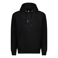 Black Never SHOUT Never Premium Hoodie - linhVisuals