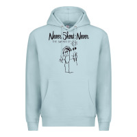 Blue Mist Never SHOUT Never Premium Hoodie - linhVisuals