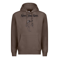 Coffee Never SHOUT Never Premium Hoodie - linhVisuals