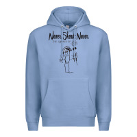 Colony Blue Never SHOUT Never Premium Hoodie - linhVisuals