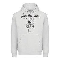 Dove Grey Never SHOUT Never Premium Hoodie - linhVisuals