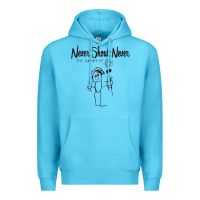 Ocean Blue Never SHOUT Never Premium Hoodie - linhVisuals